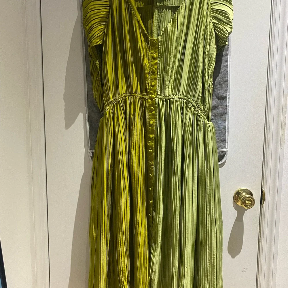 🛴Tamara Malas Pleated Silk “Penelope” Dress 🚦 - Picture 3 of 5